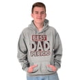 thumbnail image 1 of Father's Day Worlds Best Dad Period Men's Big & Tall Graphic Hoodie Brisco Brands 4X, 1 of 5