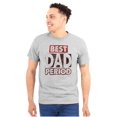 thumbnail image 1 of Father's Day Worlds Best Dad Period Men's Big & Tall Crewneck Graphic Tee Brisco Brands 3X, 1 of 3