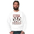 thumbnail image 1 of Father's Day Worlds Best Dad Period Men's Big & Tall Crewneck Sweatshirt Brisco Brands 2X, 1 of 5