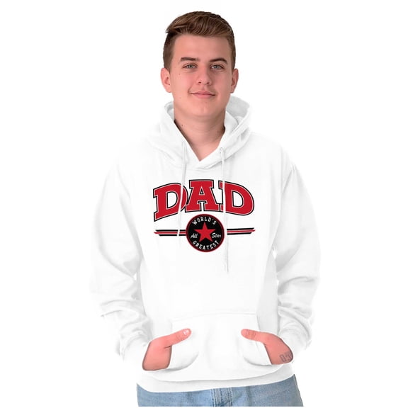 Father's Day Worlds Greatest All Star Men's Big & Tall Graphic Hoodie Brisco Brands 2X