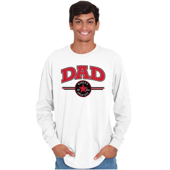 Father's Day Worlds Greatest All Star Men's Long Sleeve Tee T Shirt Brisco Brands S