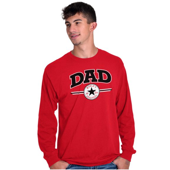 Father's Day Worlds Greatest All Star Men's Long Sleeve Tee T Shirt Brisco Brands X