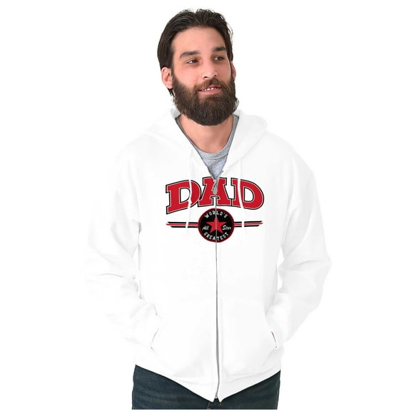 Father's Day Worlds Greatest All Star Zip Hoodie Sweatshirt Men Brisco Brands X