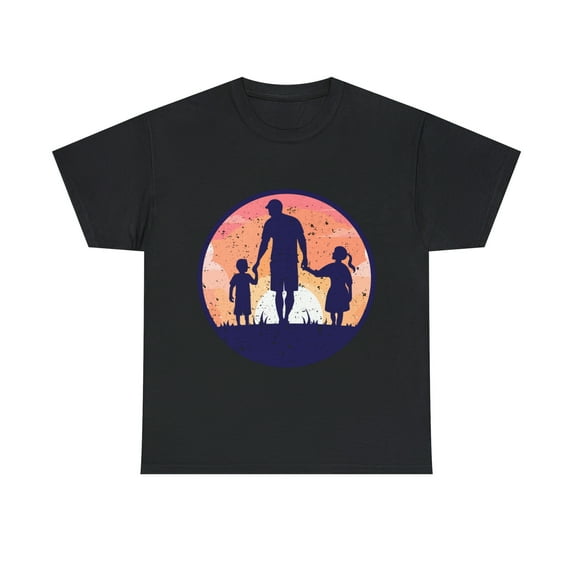 Father's Day with two kids T-Shirt