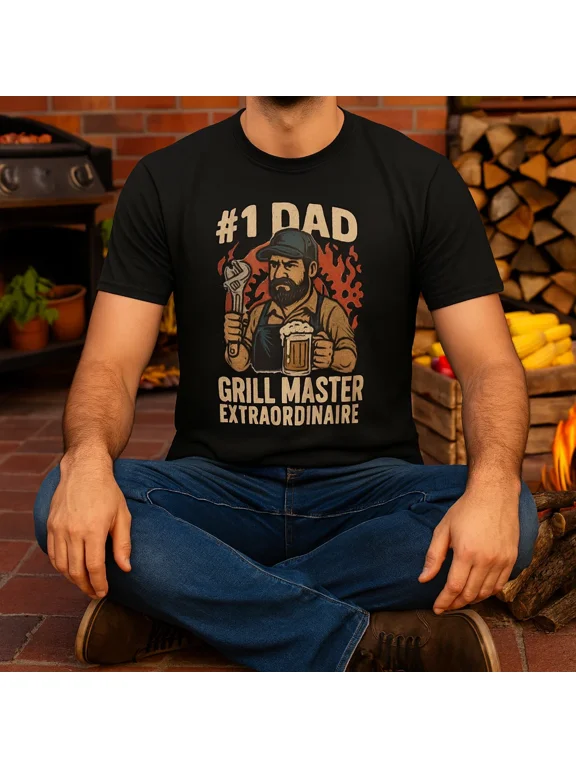 Father's Grill Master T-Shirt, Dad Gift, BBQ Shirt, Traeger Tee, Summer