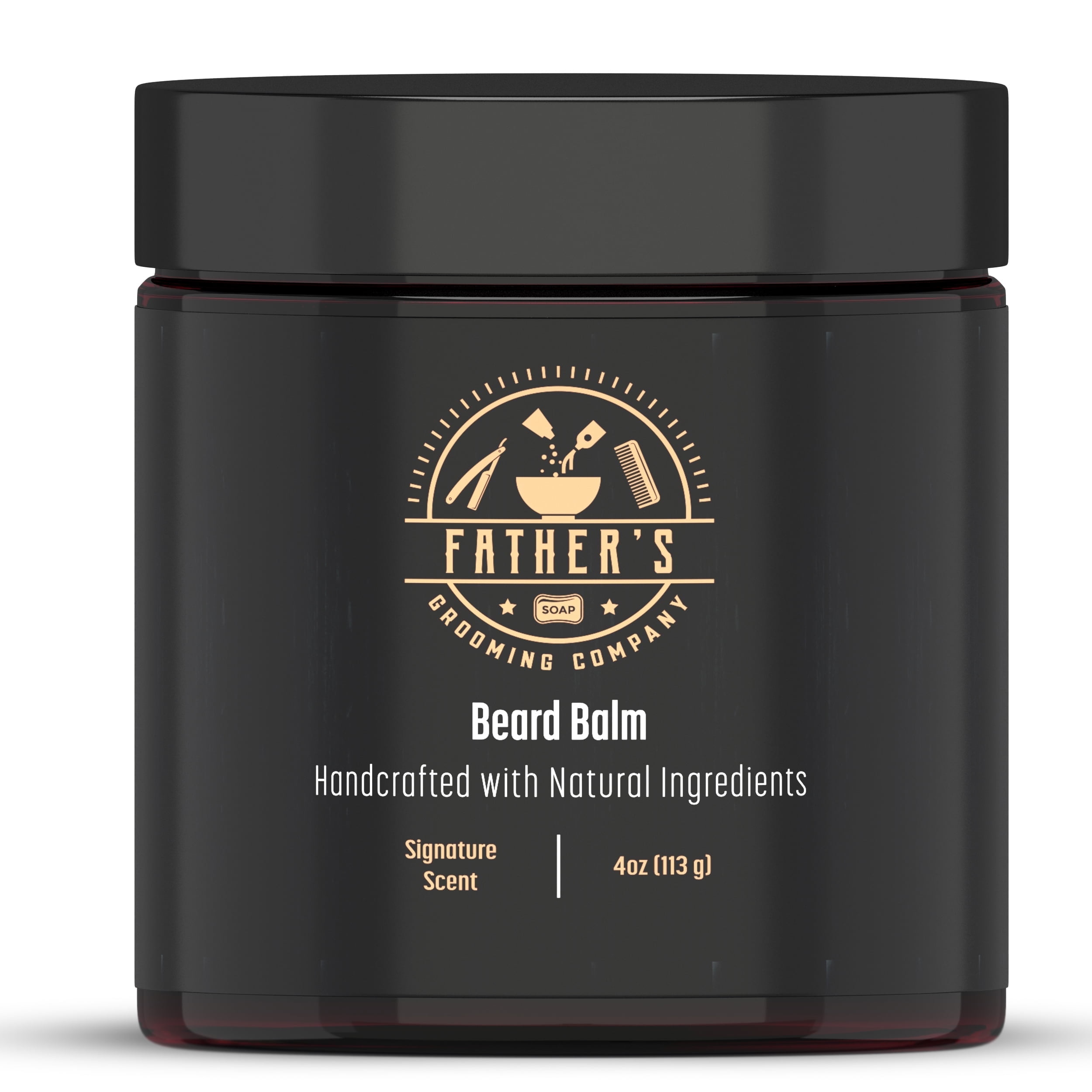 Fathers Grooming Beard Balm for Men - Natural Beard Balm, 4oz