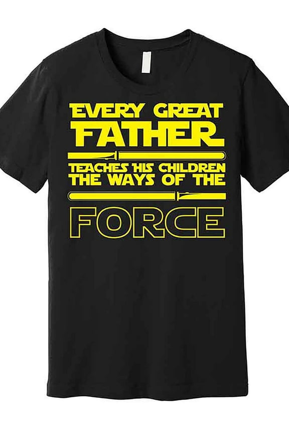 Father's Teaching Method Strength Premium Shirt, Interesting Men's Short Sleeve Pattern Shirt Series Black, 1 Piece, %- Shirt