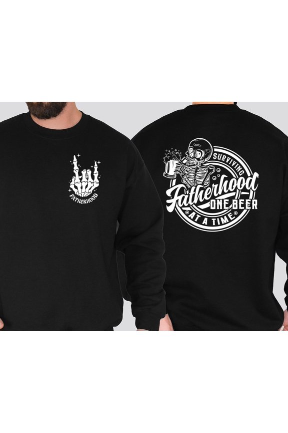 Fatherhood ,Funny Dad Shirt,Drinking Husband Shirt,Fathers Day Gift,Gift For Dad,Dad Birthday Gift,Christmas Gift,Dad, Sport Grey Sweatshirt