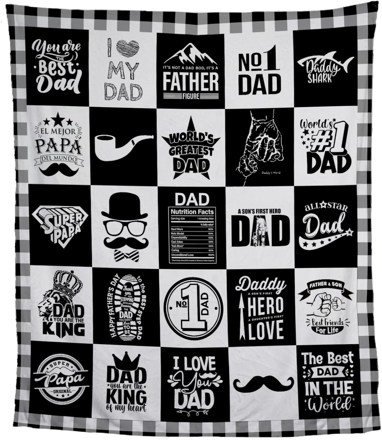 Fathers Dad Day Gifts Blanket for Dad Grandpa, Fathers Dad Day Gifts