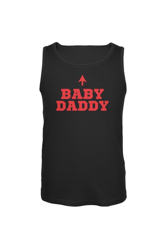 Fathers Day - Baby Daddy Black Adult Tank Top - Large