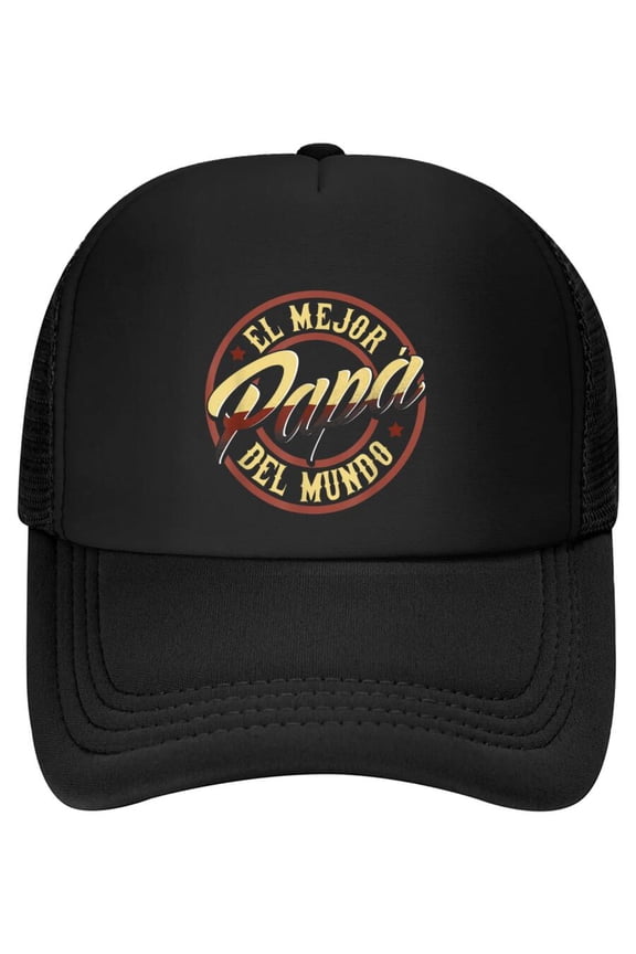Fathers Day Baseball Caps in Spanish El Mejor Papa del Mundo Baseball Cap