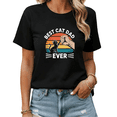 thumbnail image 1 of Fathers Day Best Cat Dad Ever Cat Dad Graphic Tees Mens Tshirt Shirts Black White S-5XL Tops, 1 of 4