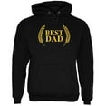 thumbnail image 1 of Fathers Day - Best Dad Laurel Black Adult Hoodie - 2X-Large, 1 of 1
