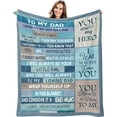 thumbnail image 1 of Fathers Day Blanket Gifts for Grandpa, Grandpa Birthday Gifts, Great Grandpa Gifts, Best Grandpa Gifts, First Time Grandpa Gifts, Grandpa Gifts from Grandkids Throw Blanket 60"x50", 1 of 5