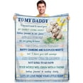 thumbnail image 1 of Fathers Day Blanket Gifts for New Dad, Gift for New Dad to be, First Time New Dad Gift, New Dad Gifts for Men, Gender Reveal Gifts for Dad, Soon to be Dad Gifts Throw Blanket 60"x50", 1 of 5