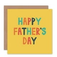 thumbnail image 1 of Fathers' Day Block Bold Colour Greetings Card Plus Envelope Blank inside, 1 of 3