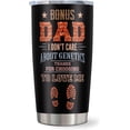thumbnail image 1 of Fathers Day Bonus Dad Gifts, Step Dad Father Day Gifts Tumbler, Best Bonus Dad Gifts, Funny Step Dad Gifts, Step Bonus Dad Gifts from Daughter, Father Day Gifts for Step Bonus Dad 20OZ Coffee Cup 1PC, 1 of 6