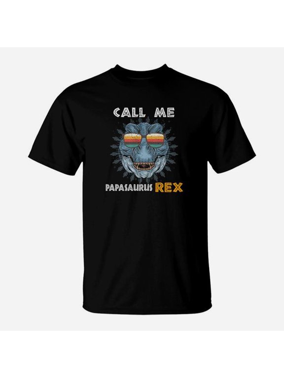 Fathers Day Call Me Papasaurus Rex Grandfather Dinosaur Premium TShirt
