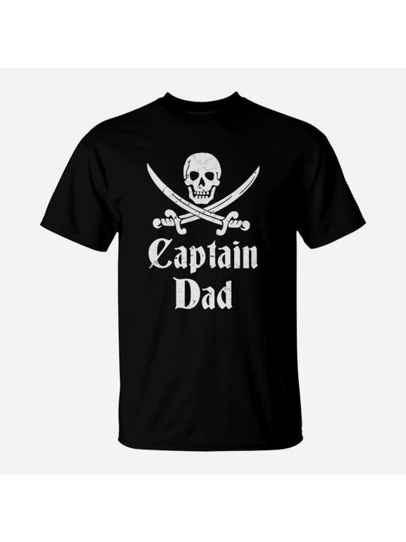 Fathers Day Captain Dad Pirate TShirt