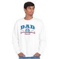 thumbnail image 1 of Fathers Day Commander in Chief Dad Men's Big & Tall Crewneck Sweatshirt Brisco Brands 2X, 1 of 5