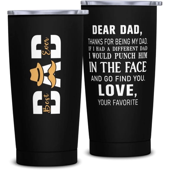 Fathers Day Dad Gifts, Birthday Gifts for Dad, Funny Dad Gifts from Daughter Son, Best Dad Ever Gifts 20oz Tumbler, Dads Gift Ideas, Presents for Father, Dad Birthday Gifts Who Wants Nothing
