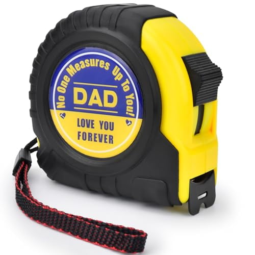 Fathers Day Dad Gifts for Dad - Tape Measure 25 ft Gifts for Husband Birthday from Daughter Son Kids Wife Christmas Stocking Stuffers for Dad Engraved Retractable Digital Measurement Tape$$Tools