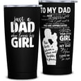 thumbnail image 1 of Fathers Day Dad Gifts from Daughter, Birthday Gifts for Dad from Daughter, Gifts For Dad From Daughter, To My Dad 20oz Tumbler with Lid and Straw from Daughter, Father Gifts from Daughter, 1 of 5