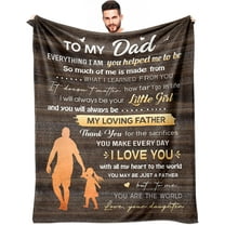 Fathers Day Dad Gifts from Daughter, Gifts for Dad from Daughter, Father's Day Daddy Gifts from Daughter, Father Birthday Gift from Daughter, Present for Dad Fleece Blankets 60"x50"