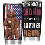 Fathers Day Dad Gifts from Daughter Son Wife - 20oz Fathers Day Tumbler - Awesome Gifts for Dad Who Wants Nothing - Funny Birthday Gifts for Men - Father Figure Dad Bod Coffee Tumbler Preasents Ideas