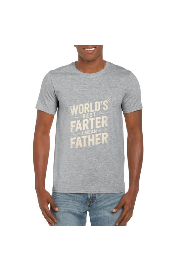 Fathers Day Dad Worlds Best Farter I Mean Father Cute T-Shirt, for men & women, up to size 5XL