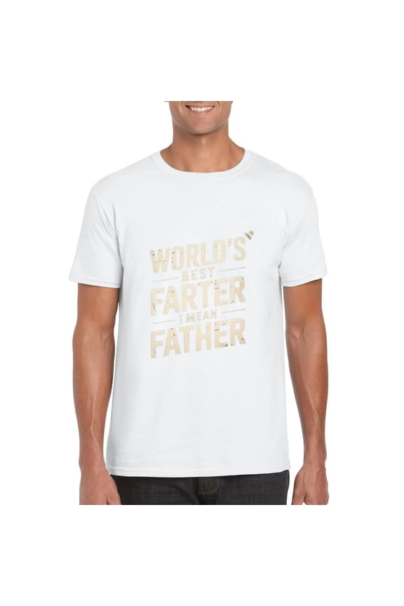 Fathers Day Dad Worlds Best Farter I Mean Father Cute T-Shirt, for men & women, up to size 5XL