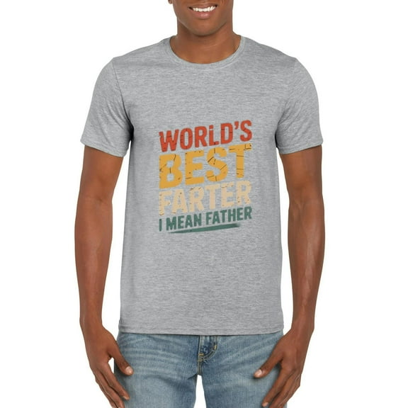 Fathers Day Dad Worlds Best Farter I Mean Father Funny T-Shirt, for men & women, up to size 5XL
