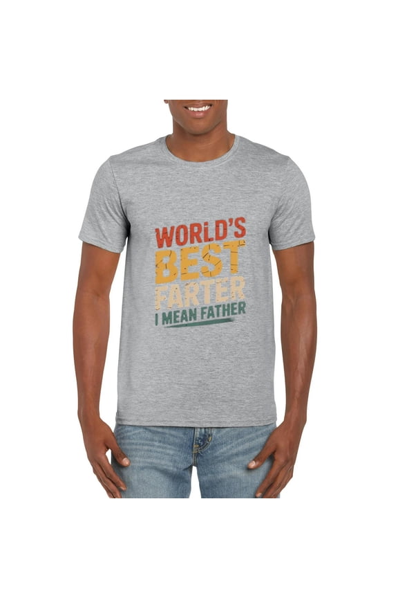 Fathers Day Dad Worlds Best Farter I Mean Father Funny T-Shirt, for men & women, up to size 5XL