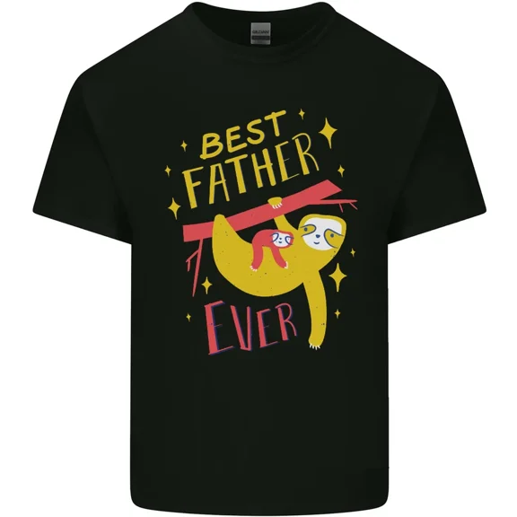 Fathers Day Funny Sloth Dad Daddy Papa Cute Animal Graphic Shirt,for unisex up to 5XL