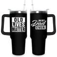 thumbnail image 1 of Fathers Day Gift For Dad - Birthday Gifts For Dad From Daughter, Son, Kids - Husband Gifts - Unique Birthday Present Ideas For Father, Husband, New Dad, Bonus Dad From Daughter, Son - 40 Oz Tumbler, 1 of 6