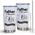 thumbnail image 1 of Fathers Day Gift for Dad Birthday Gifts Dad Gifts From Daughter Father & Daughter Best Friend for Life Tumblers 20oz Stainless Steel Insulated Cup with Lid Travel Coffee Mug, 1 of 6
