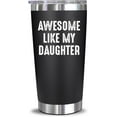 thumbnail image 1 of Fathers Day Gift For Dad - Cool Dad Gifts From Daughter - Unique Birthday Present Ideas For Father, Husband, Bonus Papa, Step Father, New Papa From Daughter - 20 Oz Tumbler, 1 of 6