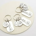 thumbnail image 1 of Fathers Day Gift From Girl - Little Monsters Keychain Dad Gift - Cute Keychain Stainless Steel - Personalized Fathers Day Gift from Children, 1 of 11