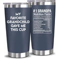 thumbnail image 1 of Fathers Day Gift For Grandpa From Granddaughter, Grandson - Birthday Present Ideas For Grandfather, New Grandfather, Promoted To Granddad, Grandchildren, Grandkids - 20 Oz Tumbler, 1 of 6