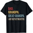 thumbnail image 1 of Fathers Day Gift from Grandkids Dad Grandpa Great Grandpa T-Shirt, 1 of 4