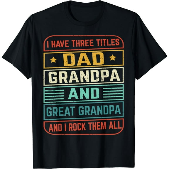 Fathers Day Gift from Grandkids Dad Grandpa Great Grandpa T-Shirt
