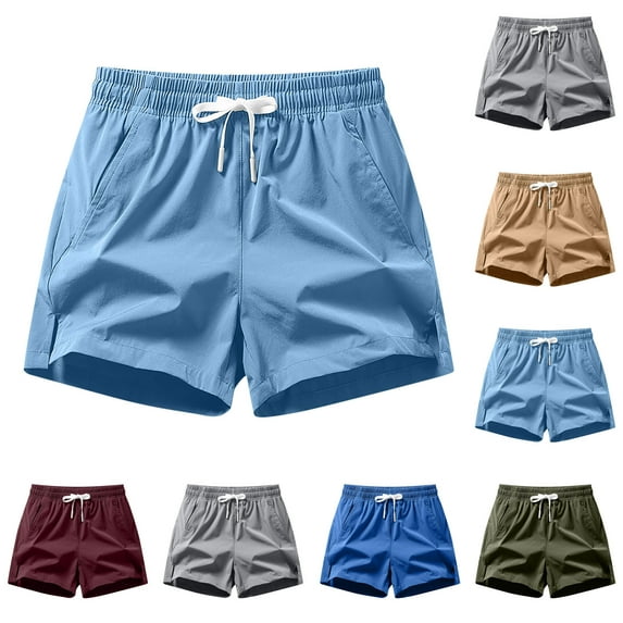 Fathers Day Gifts DDAPJ pyju Big and Tall Workout Shorts for Men Drawstring Running Athletic Shorts Stretch Gym Shorts with Pockets Wine XXXXXL