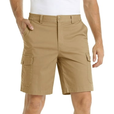 Fathers Day Gifts Mens Shorts Summer With Multiple Pockets For Comfort And Lightweight Twill Cotton Elastic Waist Casual Work