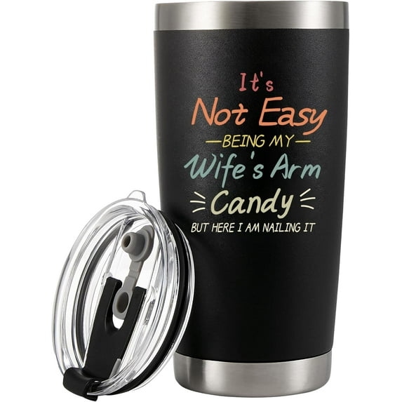 Fathers Day Husband Gift from Wife-Husband Anniversary 20 OZ Stainless Steel Tumbler Valentines Day Birthday Fathers Gifts