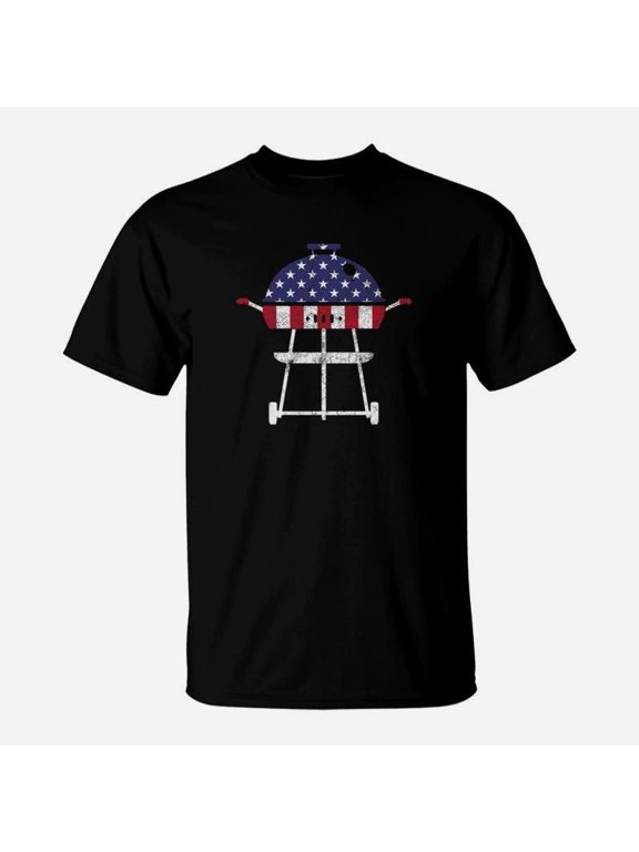 Fathers Day July 4th Grill Grilling Dad Retro Premium TShirt