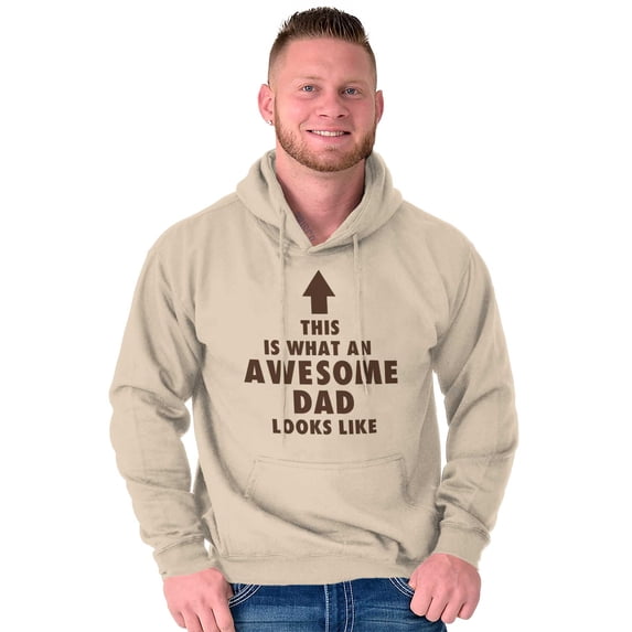 Fathers Day Looks Like Awesome Dad Hoodie Hooded Sweatshirt Men Brisco Brands 3X