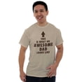 thumbnail image 1 of Fathers Day Looks Like Awesome Dad Men's Graphic T Shirt Tees Brisco Brands L, 1 of 6