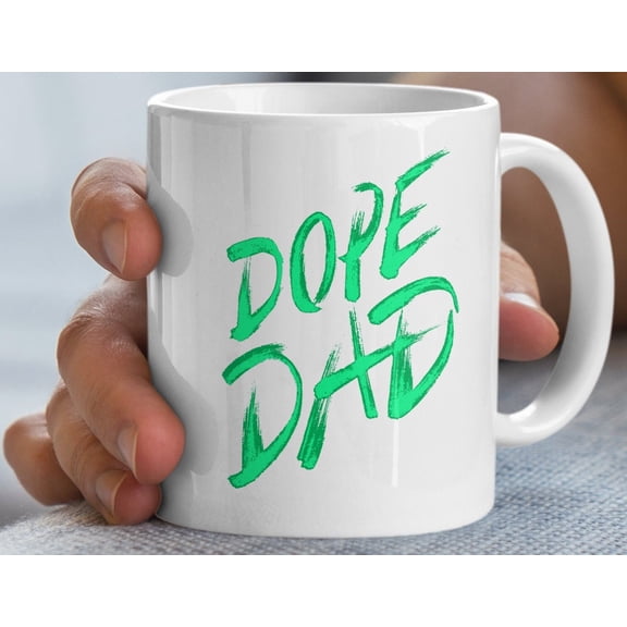 Fathers Day Mug, Funny Dope Dad Coffee Cup Gift