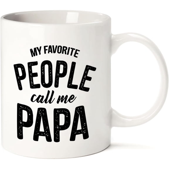 Fathers Day Mug Gifts for Husband Dad Him from Daughter Son Kids Wife - 11 OZ Ceramic Coffee Mug - Stocking Stuffers for Christmas Xmas,Birthday, Anniversary Gag Presents Ideas