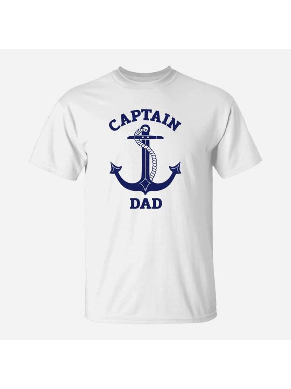 Fathers Day Nautical Anchor Captain Dad TShirt